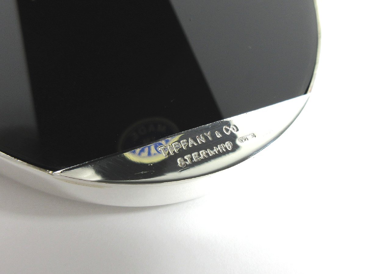 3)【ティファニー】ヴィンテージ オーバル型 フォトスタンド シルバー