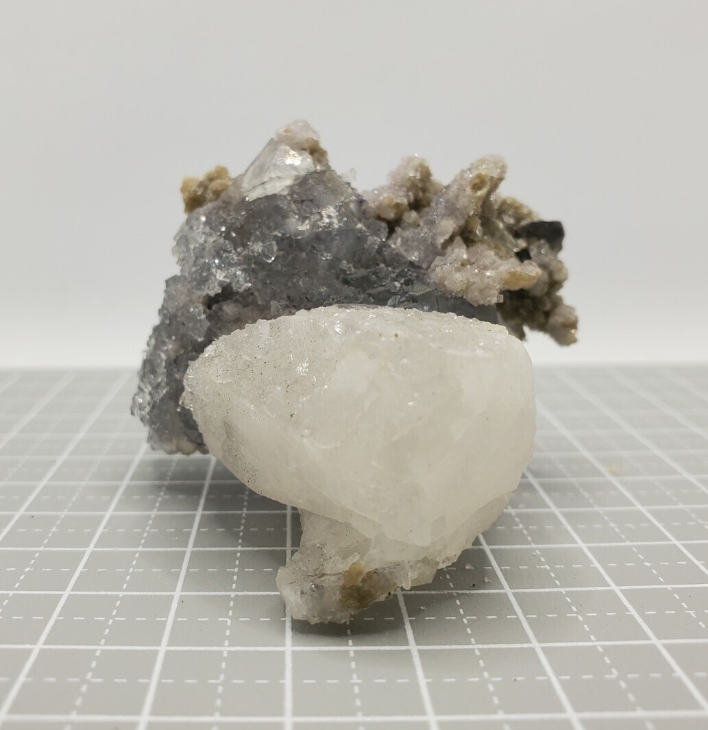 35 蛍石 フローライト マイカ 水晶 クォーツ ブルーフローライト 雲母