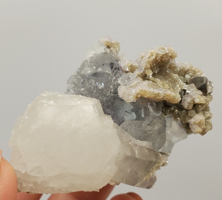 35 蛍石 フローライト マイカ 水晶 クォーツ ブルーフローライト 雲母