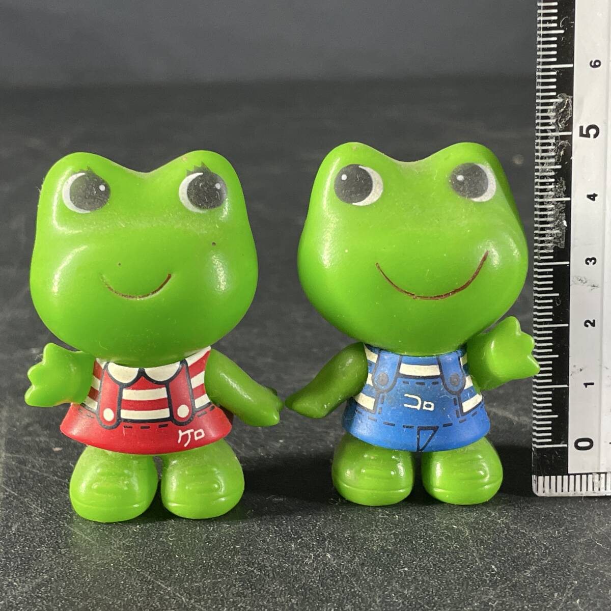 コーワ ケロちゃん コロちゃん ソフビ カエル 昭和レトロ 置物 当時物