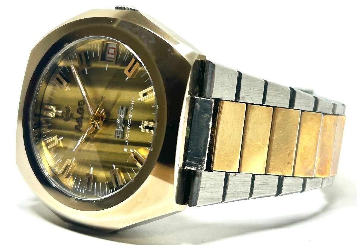 1円～ RADO ラドー エレクトロソニック ゴールドモデル カットガラス