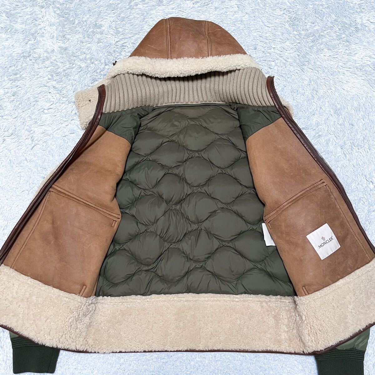 美品/超希少サイズ3 モンクレール MONCLER デラグランジ ムートン 