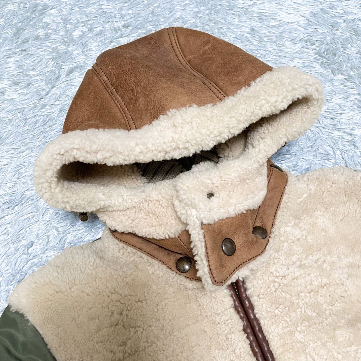 美品/超希少サイズ3 モンクレール MONCLER デラグランジ ムートン 