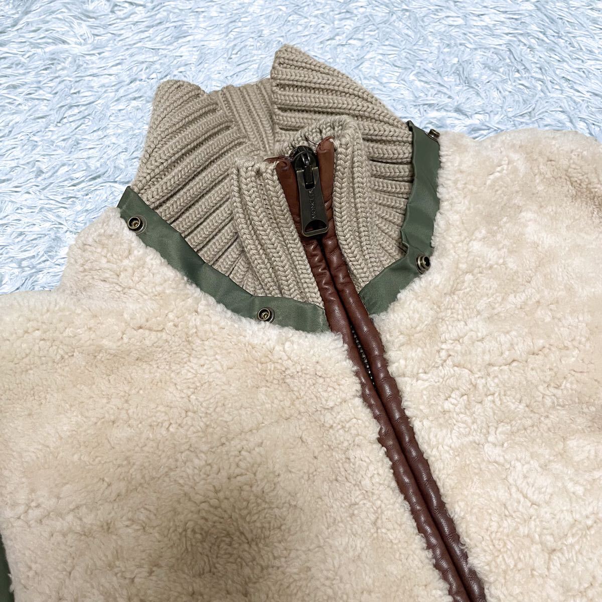 美品/超希少サイズ3 モンクレール MONCLER デラグランジ ムートン 
