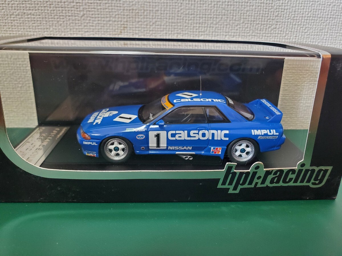 新品 1/43 hpi racing CALSONIC SKYLINE (#1) 1991 JTC No.8086 NISSAN