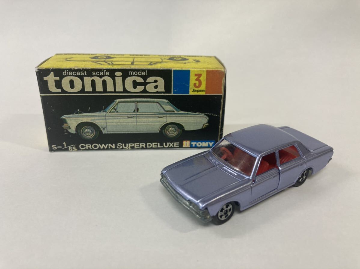 トミカ ミニカー No3 クラウン スーパーデラックス（メタブルー）1A