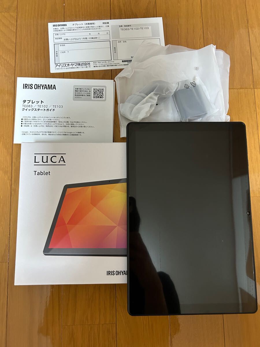 使用少 LUCA IRIS OHYAMA タブレット アイリスオーヤマTE103M3N1-B