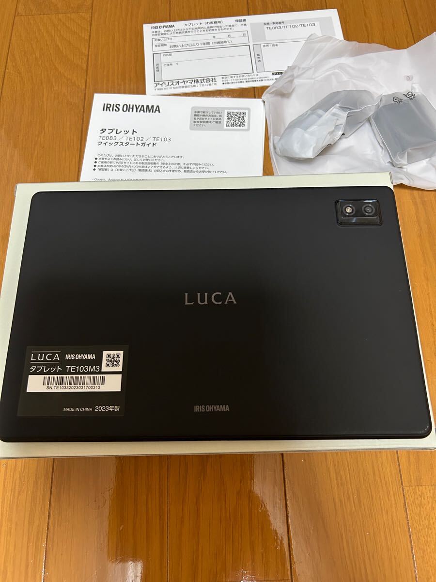 使用少 LUCA IRIS OHYAMA タブレット アイリスオーヤマTE103M3N1-B