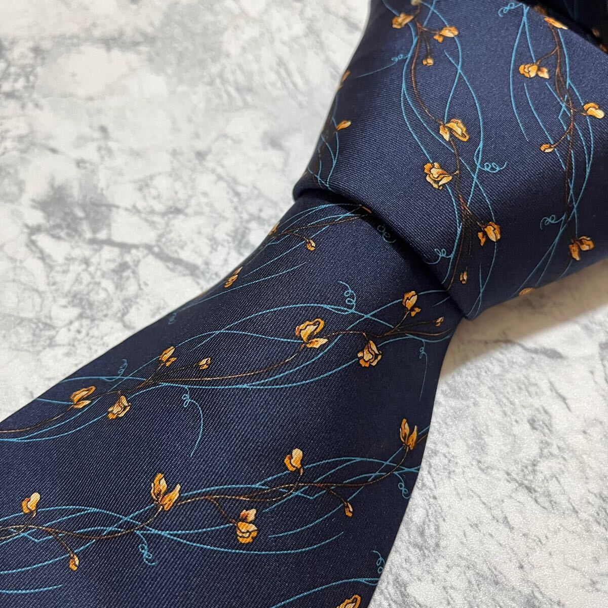 1円 美品 Yves Saint Laurent イブサンローラン 即日発送 シルク 絹 総