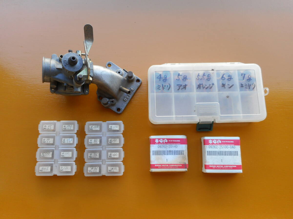 キタコ　セピアZZ用　ミクニ　VM18　マニホールド付　MJ・SJもお付けします　おまけタップリ　※送料無料　アドレスV50 ハイアップ JOG_1