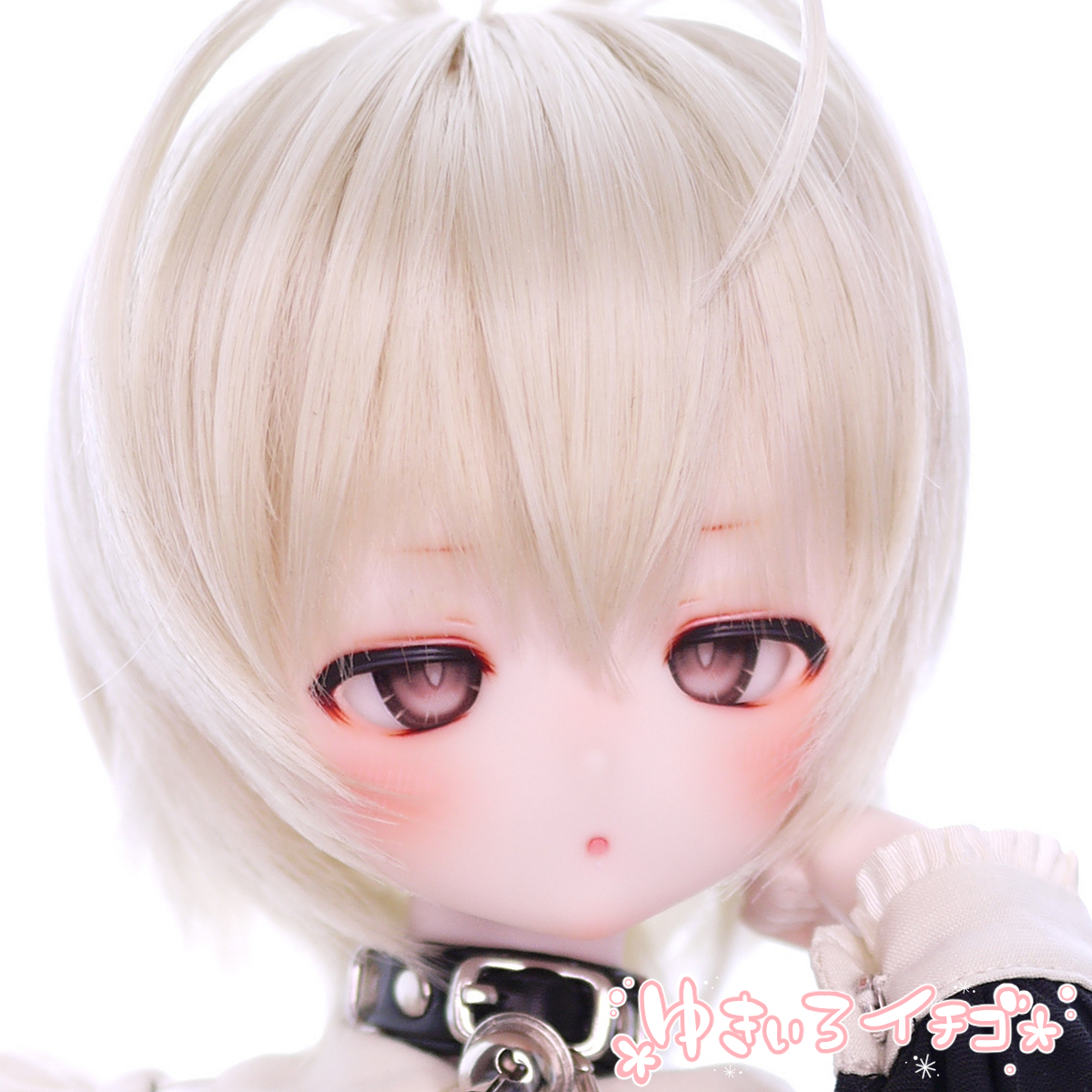 ゆきいろイチゴ*DDH-27 セミホワイト肌 カスタムヘッド+アイ※とても難