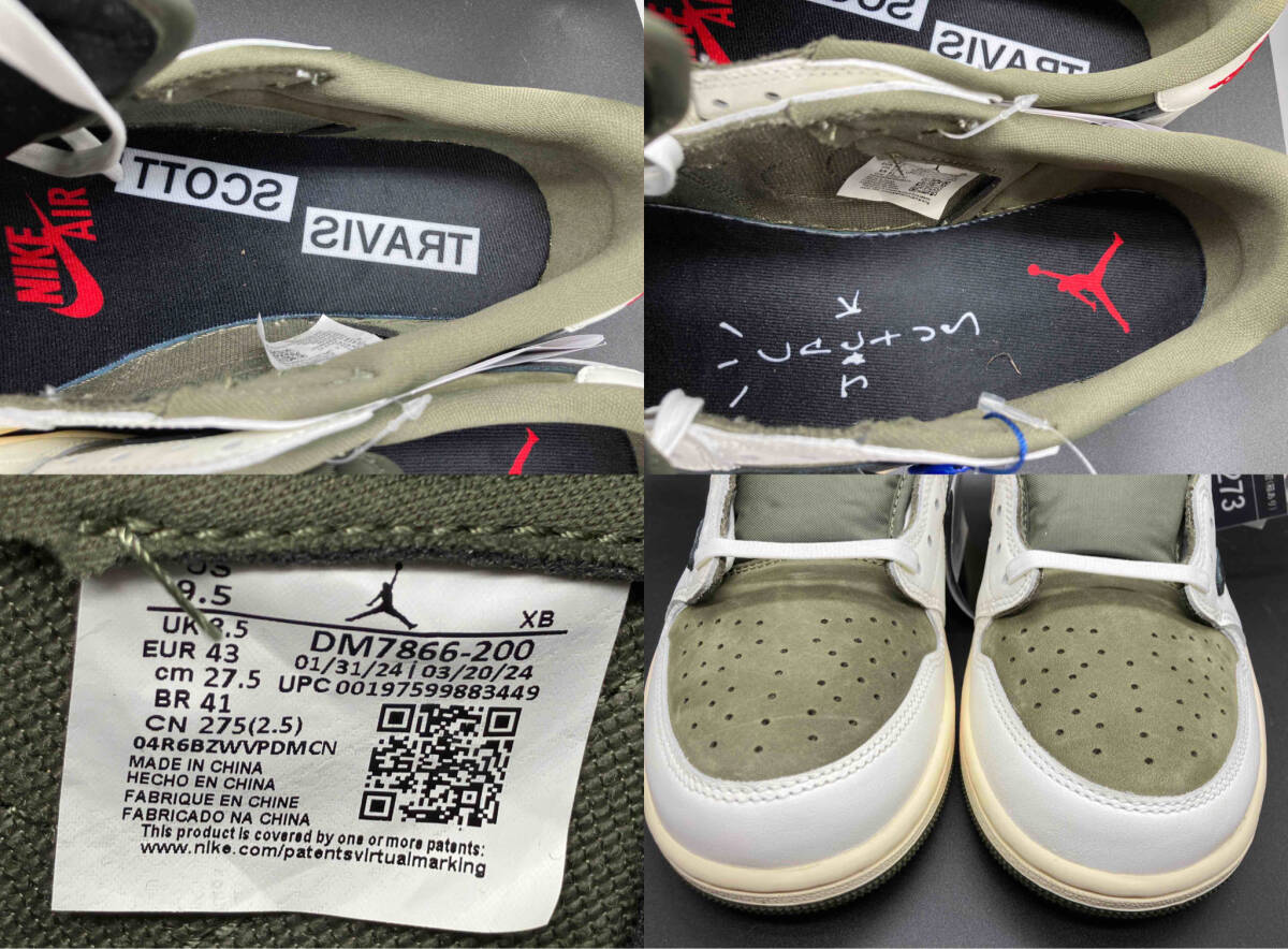 NIKE Travis Scott AIR JORDAN 1 LOW OG SP DM7866 200 ナイキ 