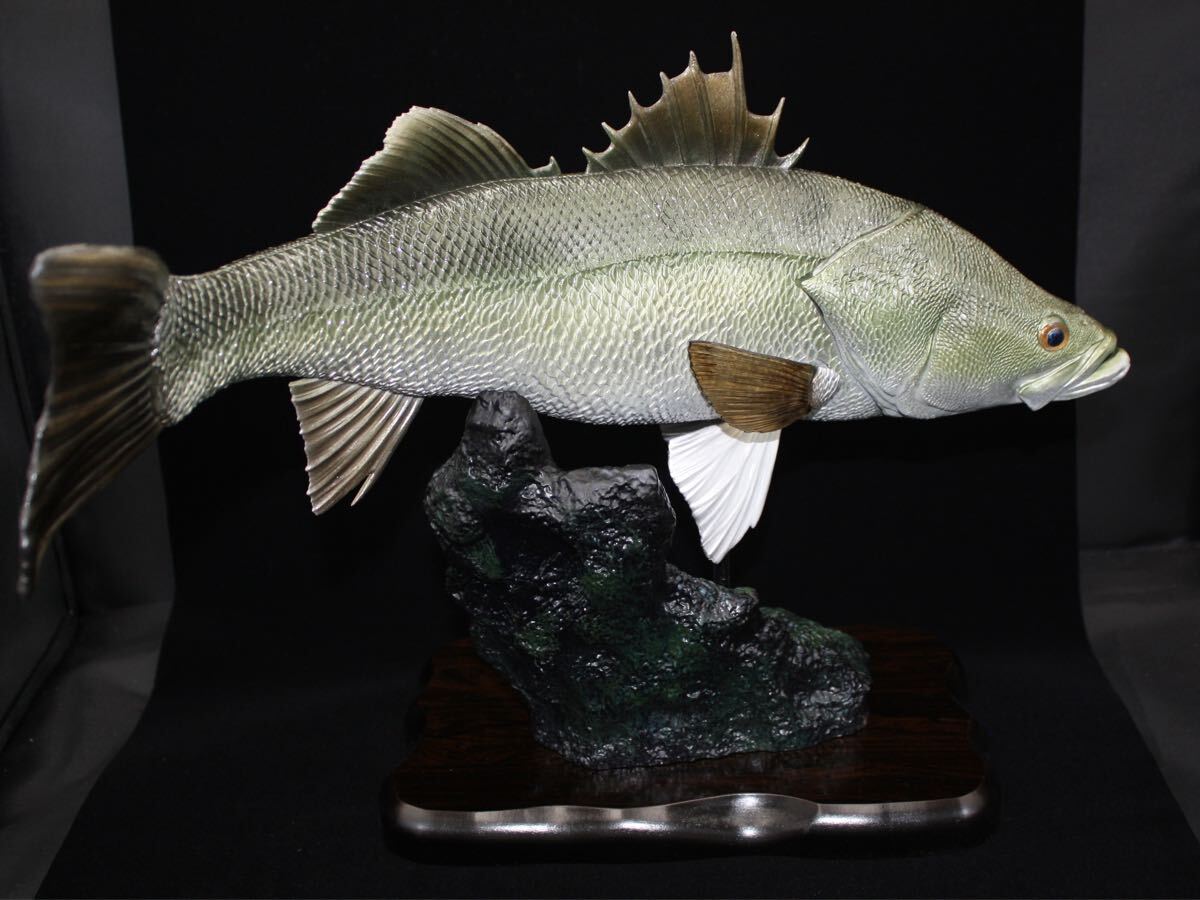 新作1円〜 シーバス フィギュア 40cm ネイチャーテクニカラー スズキ