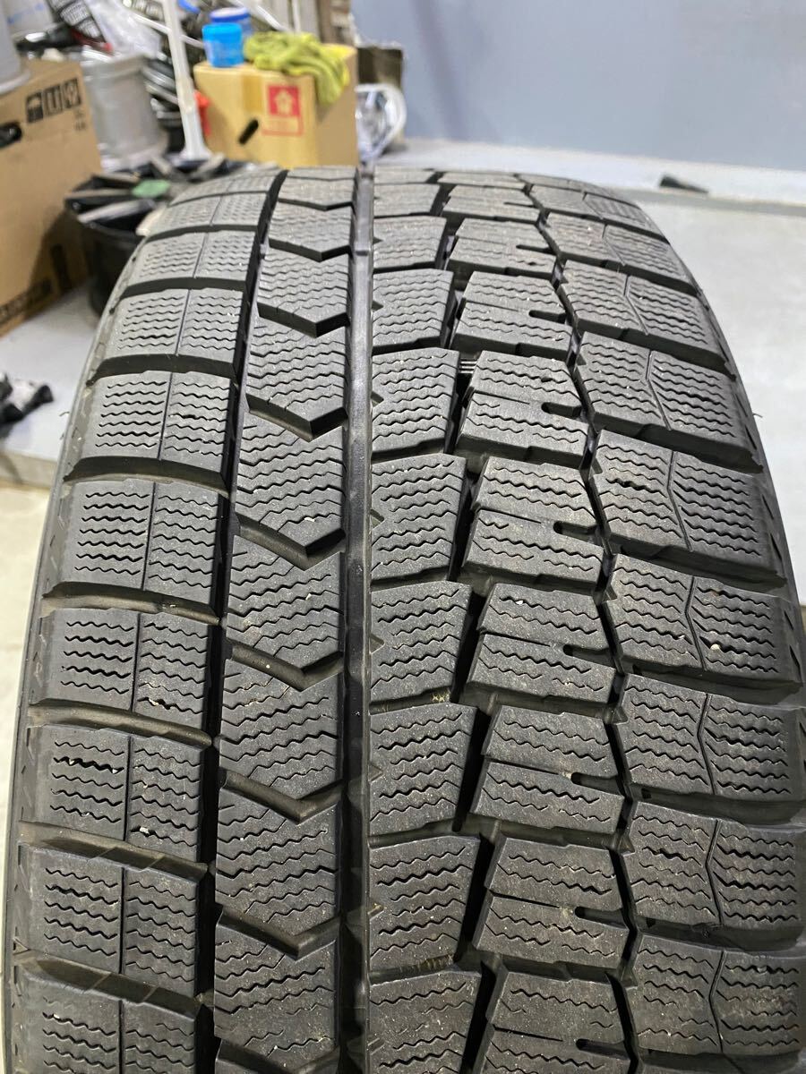 9分山弱 ダンロップ 245/40R18 WM02 スタッドレス 4本 ランエボ 純正 18インチ 8.5J +38 114.3 ENKEI製 ランサー CZ4A ホイール (WW6K037TA_2