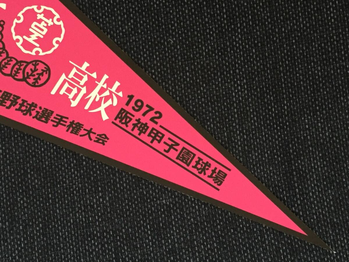 1972年[甲子園 高校野球大会出場記念ペナント] 南北海道代表 苫小牧工