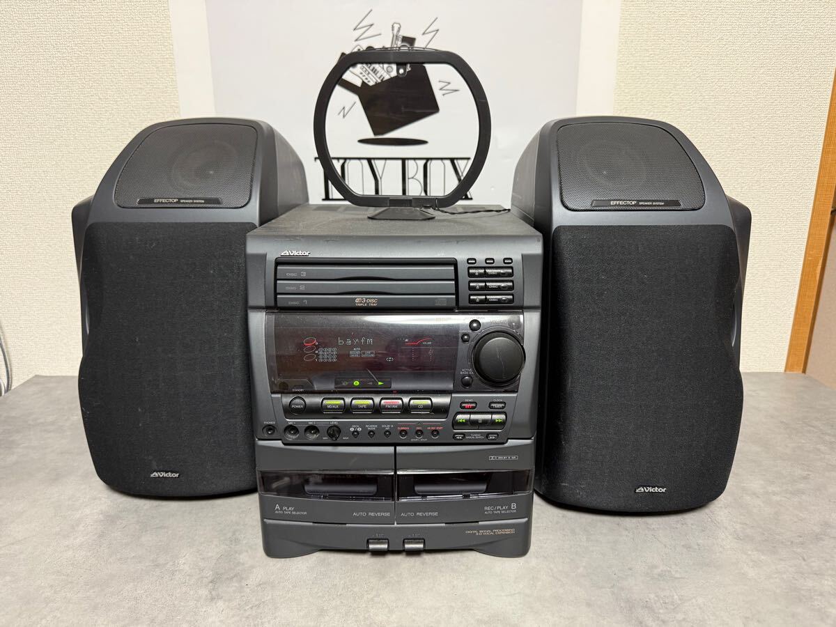 中古】システムコンポ Victor ビクター CDデッキレシーバー CA-MXZ1