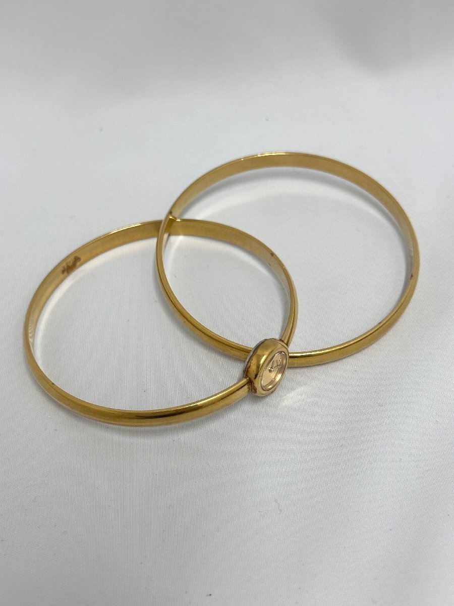 1円スタート！】SEIKO☆1E20-2050☆バングルウォッチ☆2連バングル☆2