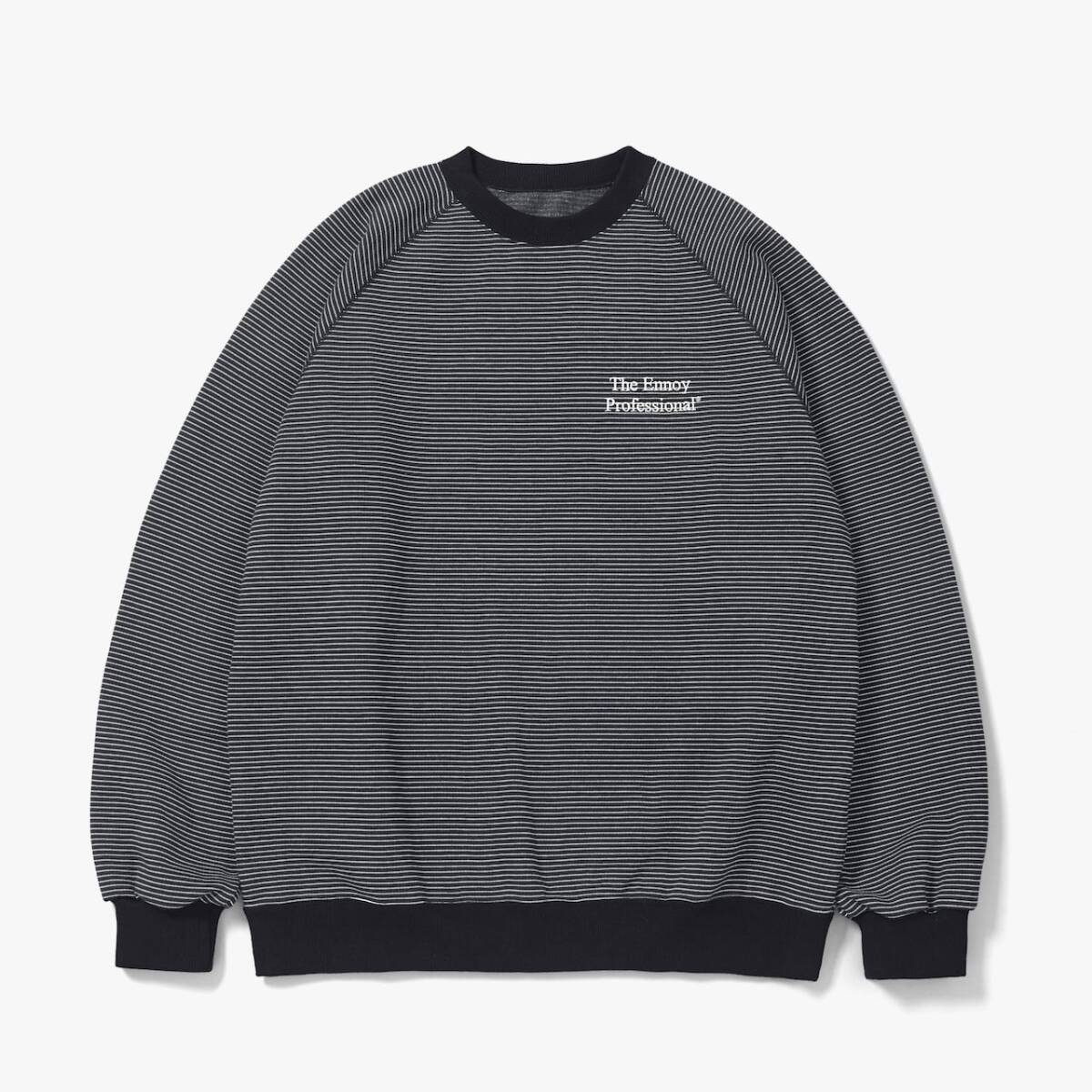 Lサイズ Ennoy BORDER CREW NECK SWEAT エンノイ ボーダー クルー
