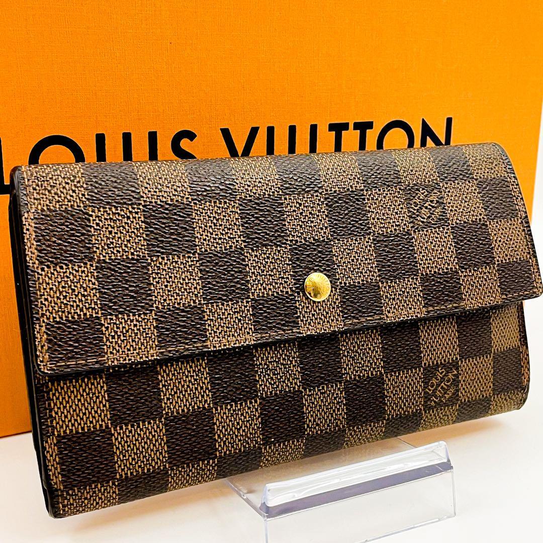 美品】ルイヴィトン LOUIS VUITTON ダミエ エベヌ ポルトフォイユ