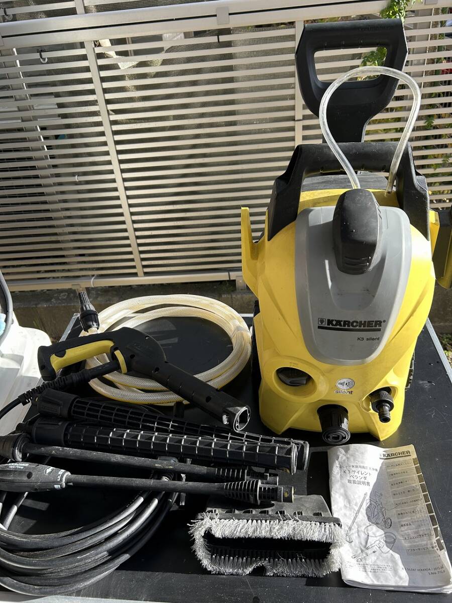 D 575 KARCHER ケルヒャー K3 Silent 高圧洗浄機 動作確認済み 中古