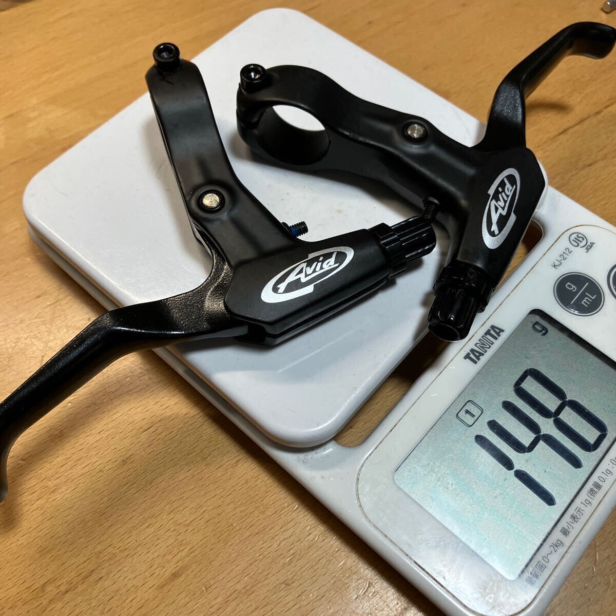【ブラック】AVID FR-5 ブレーキレバー Vブレーキ用 メカニカルディスクブレーキ用 左右セット ペア_1