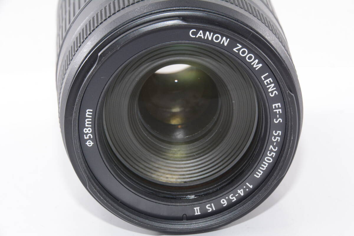 外観特上級】CANON ZOOM LENS EF-S 55-250mm F4-5.6 IS Ⅱ #s14468 
