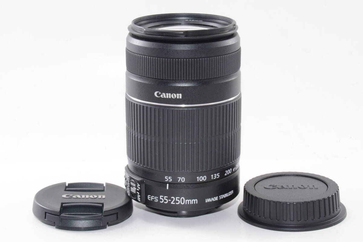外観特上級】CANON ZOOM LENS EF-S 55-250mm F4-5.6 IS Ⅱ #s14468 