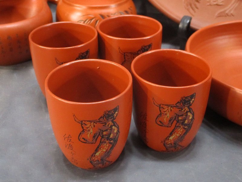 5067 朱泥 烏泥 茶器 等 まとめて/常滑焼 玉香 幸山 弘仙 急須 茶入 茶