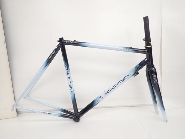 最終 中古 CRAFTED エアロクロモリ フレーム 590mm KHS Crafted クロモリフレーム×カーボンフォーク エアロスペシャルフレーム