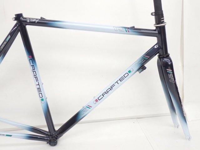 最終 中古 CRAFTED エアロクロモリ フレーム 590mm KHS Crafted クロモリフレーム×カーボンフォーク エアロスペシャルフレーム