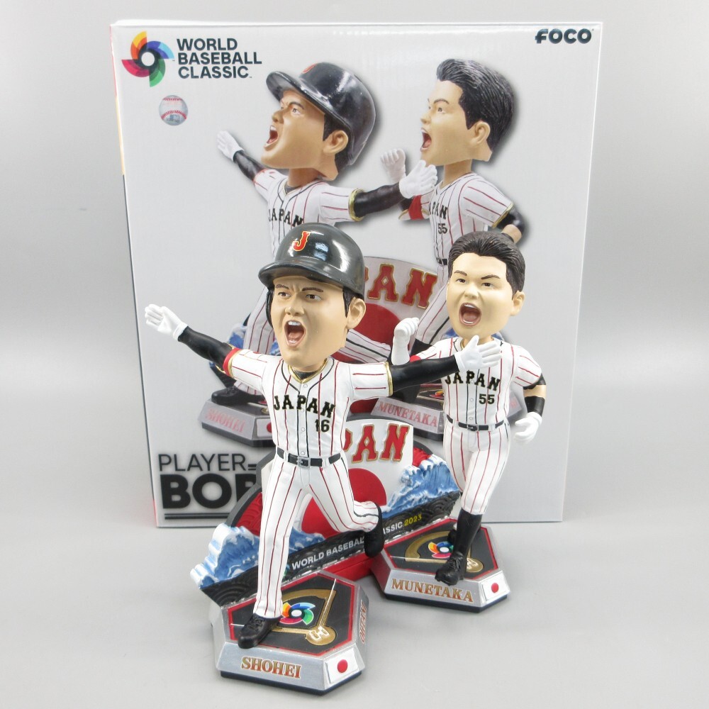 WBC大谷翔平＆村上ボブルヘッド１４４個限定 1円〜 大谷翔平 村上宗隆 ボブルヘッド 144個限定 WBC 準決勝逆転