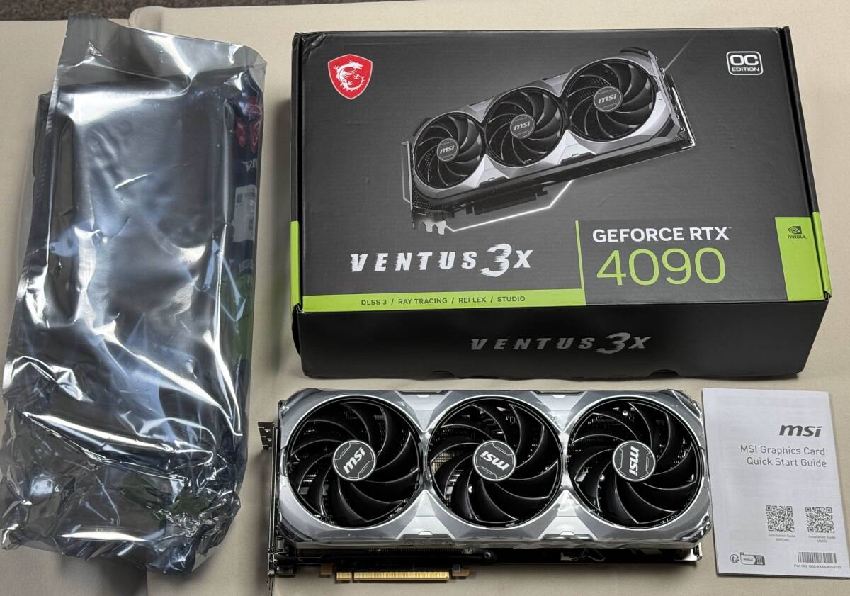 ☆グラフィックボード中古品☆ msi VENTUS 3x GeForce RTX4090 24GB
