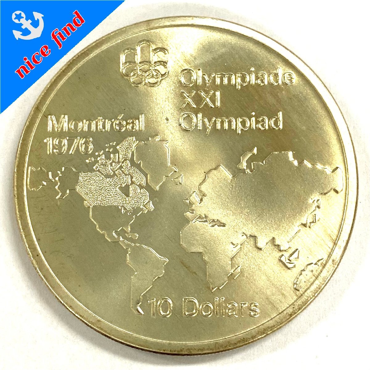 記念硬貨 1976年 カナダ モントリオールオリンピック 10ドル 銀貨 コイン メダル 直径約4.5cm