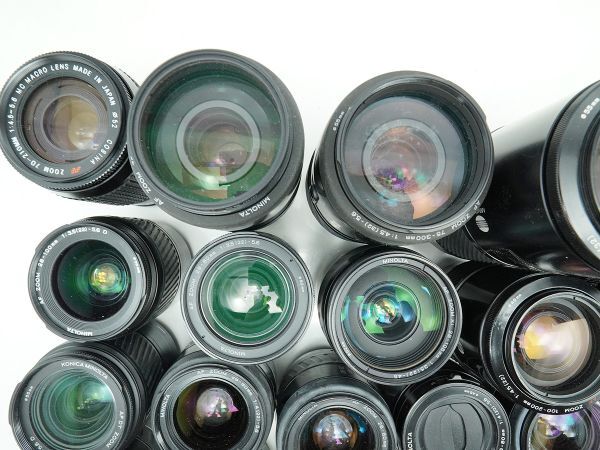 MINOLTAなどカメラとレンズのセット　ジャンク品 ☆ミノルタ 純正AFレンズなど☆AF ZOOM Xi/AF DT ZOOM/Kenko/TAMRON