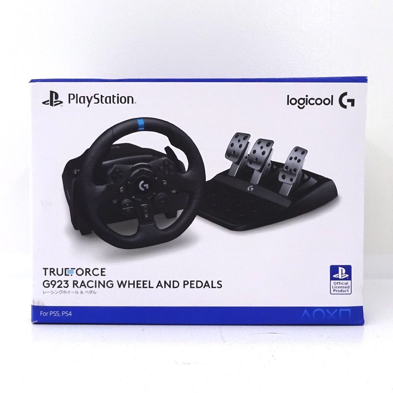 ☆中古☆Logitech G923 レーシングホイール ペダル (PS4/PS5 