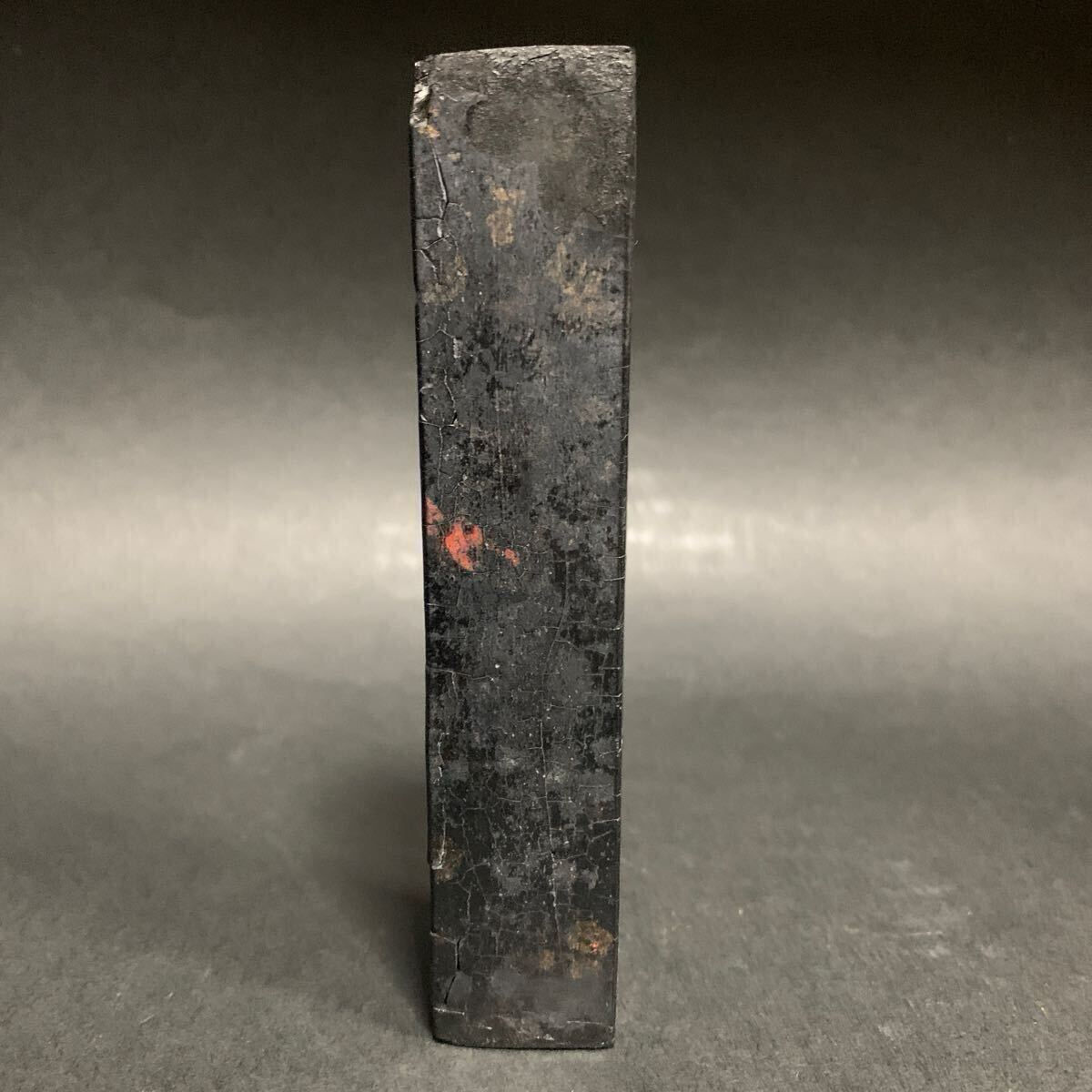 古墨 漱金 老墨 縦約12cm 重約98.5g 墨 唐墨 中国墨 残墨 中国古玩 書