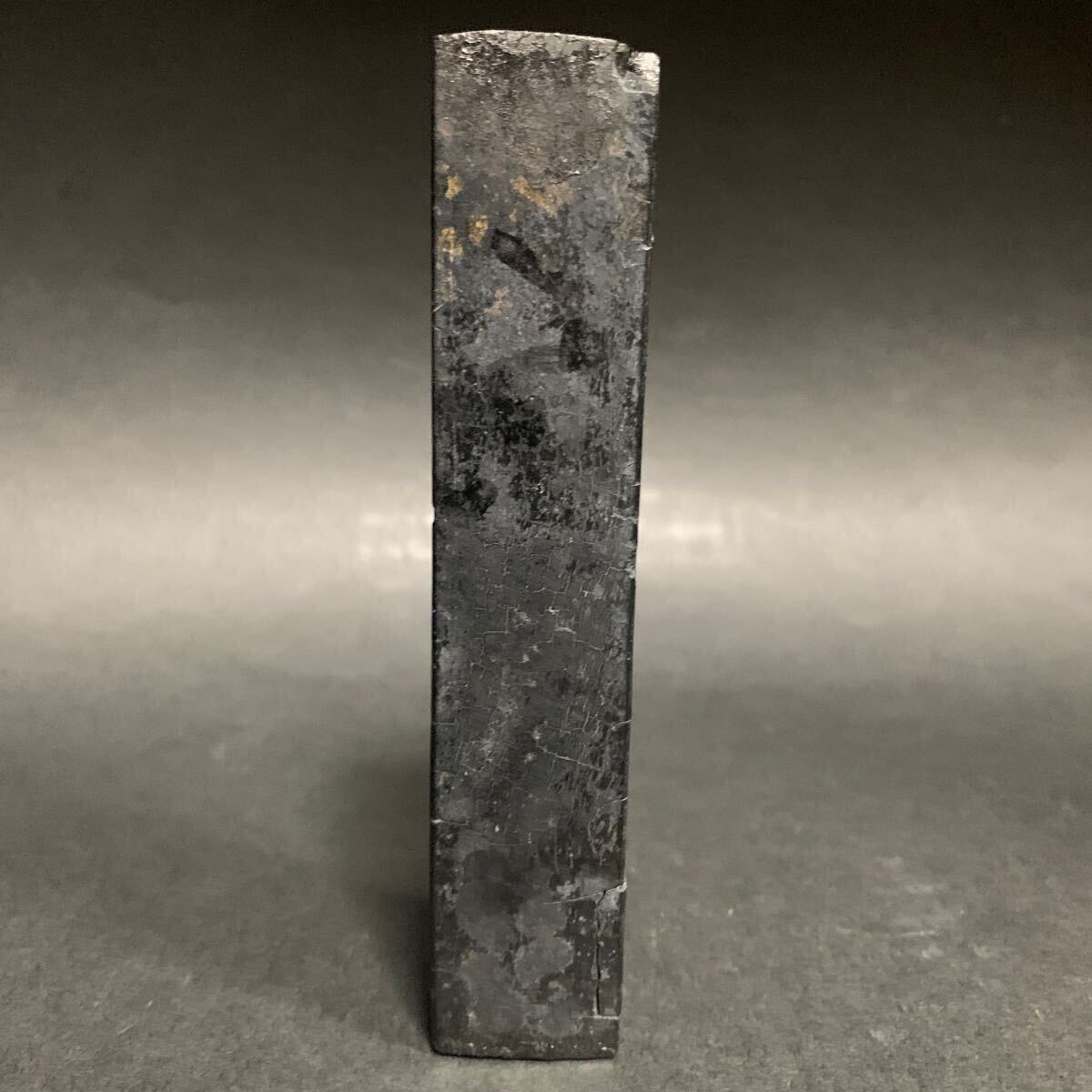古墨 漱金 老墨 縦約12cm 重約98.5g 墨 唐墨 中国墨 残墨 中国古玩 書
