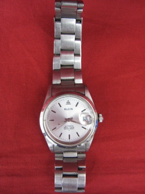 K【2089】☆ELGIN オートマチック FK-521-A 腕時計☆エルジン 不動 