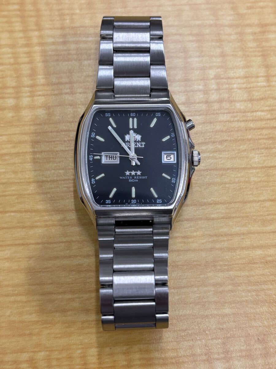 得価，セール SO 長期保管品 オリエント ORIENT 腕時計 AUTOMATIC スクエア カレンダー 自動巻き ステンレス EMAS-CO(その他)｜売買されたオークション情報、yahooの商品情報をアーカイブ公開 - オークファン その他