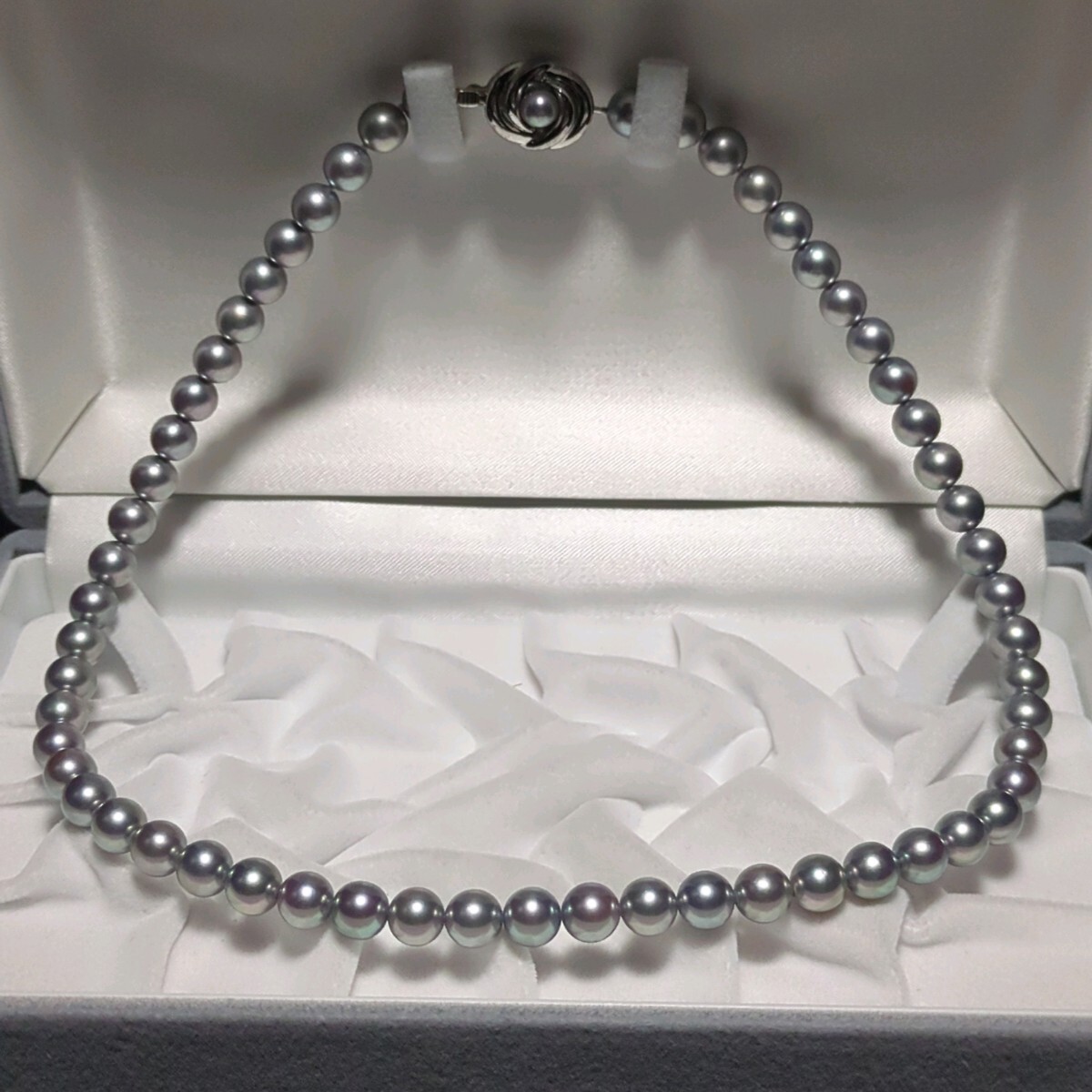 極上の照り✨8mm珠✨TASAKI タサキ パール ネックレス 箱ケース付き 