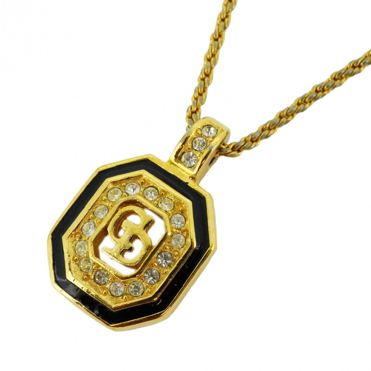 ☆最終価格【4jub0314】クリスチャンディオール ネックレス CDロゴ GP 