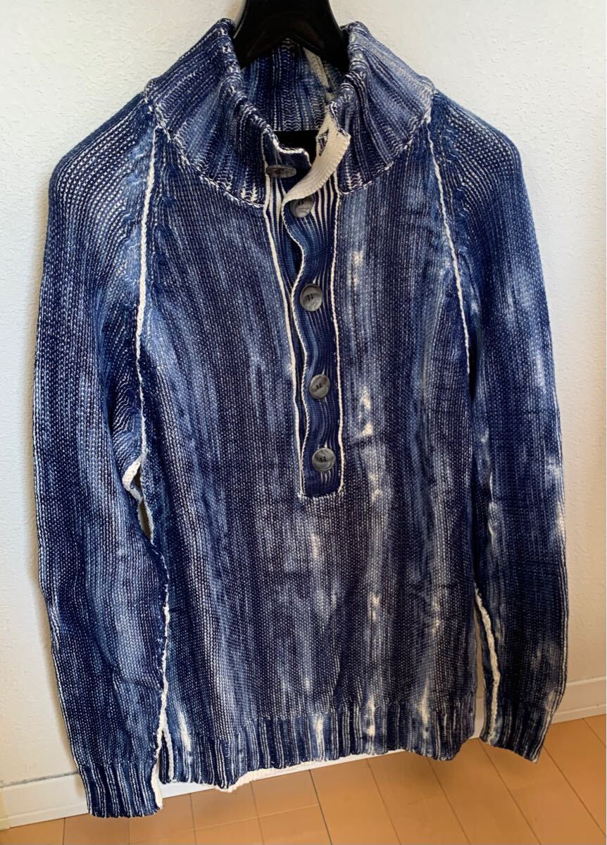 ドルチェ&ガッバーナ D&G ペインテッド加工 デザイン リブニット 
