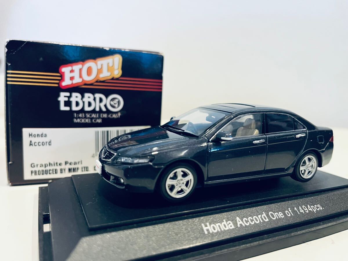 送料無料】1/43 EBBRO HONDA ACCORD ホンダ アコード 2001 Graphite