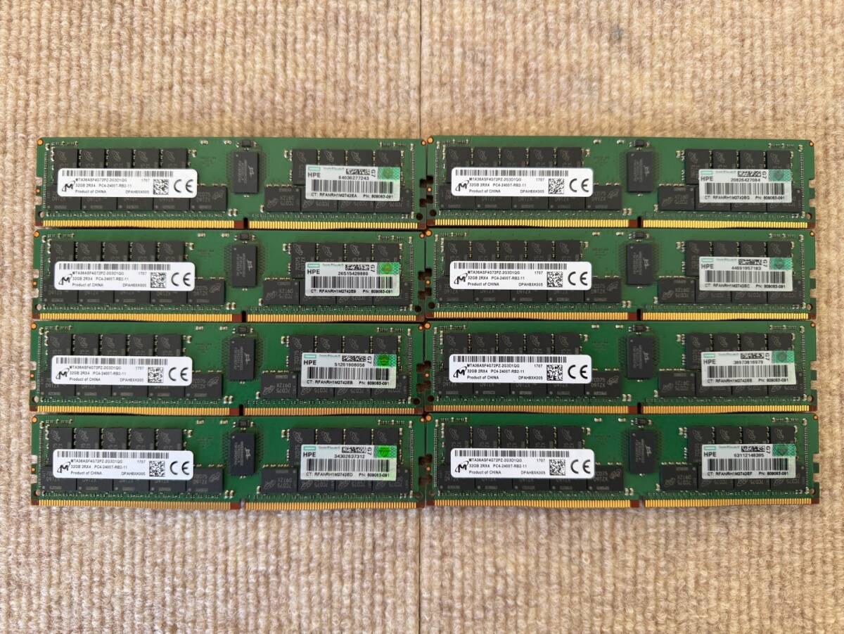 32GB Micron DDR4 Total (MTA36ASF4G72PZ-3G2) PC25600 32GB 8枚セット