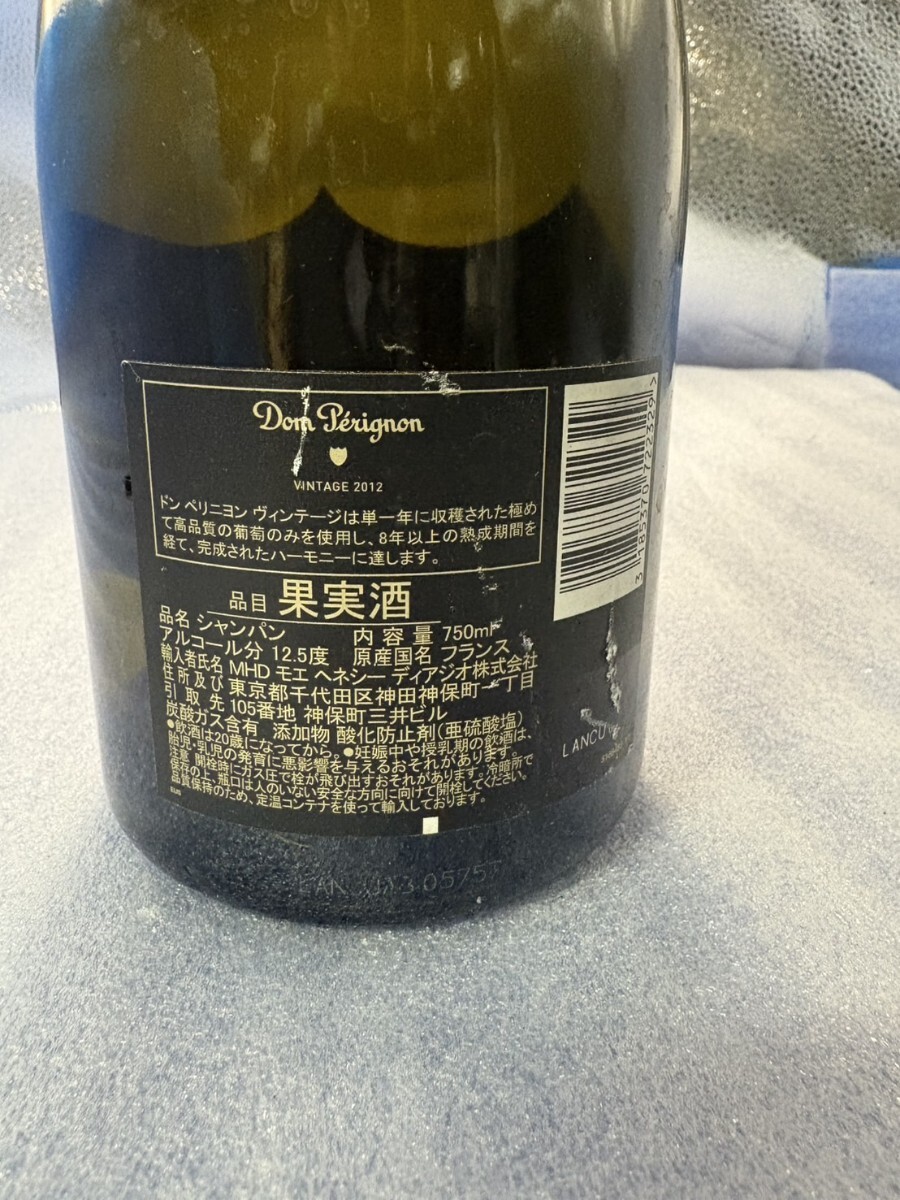 A DOM PERIGNON ドンペリニヨン 2012 750ml アルコール 12.5% ドンペリ