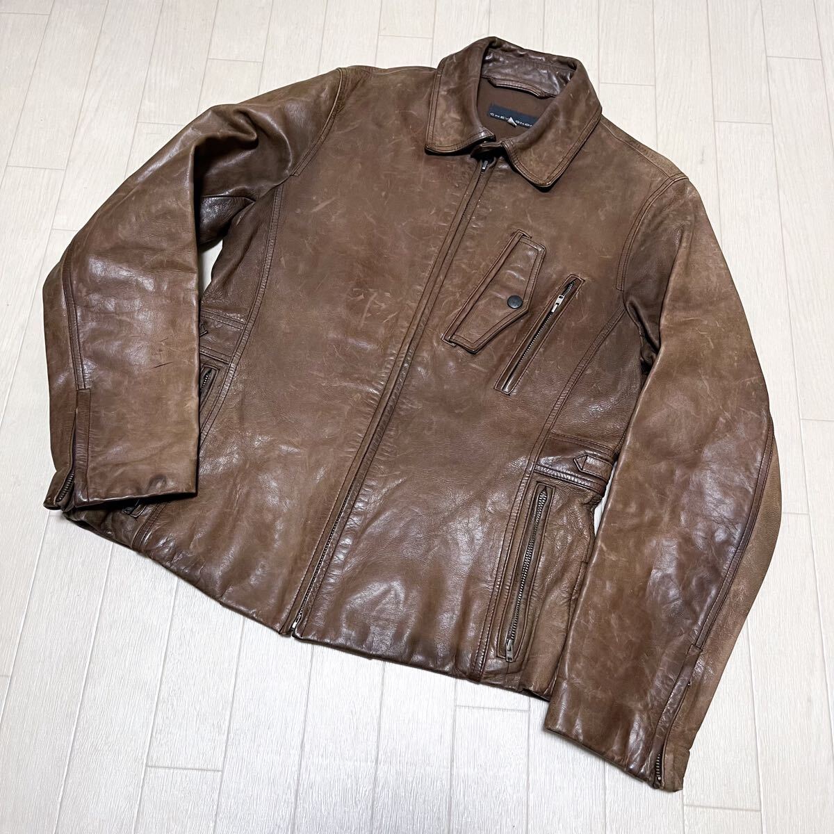 レザージャケット CHEVIGNON (シェビニオン) 80年代 サイズ:L L 和592