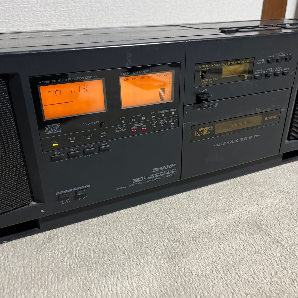 SHARP シャープ CDラジカセ QT-83CD ラジカセ CD ジャンク品 QT-83CD