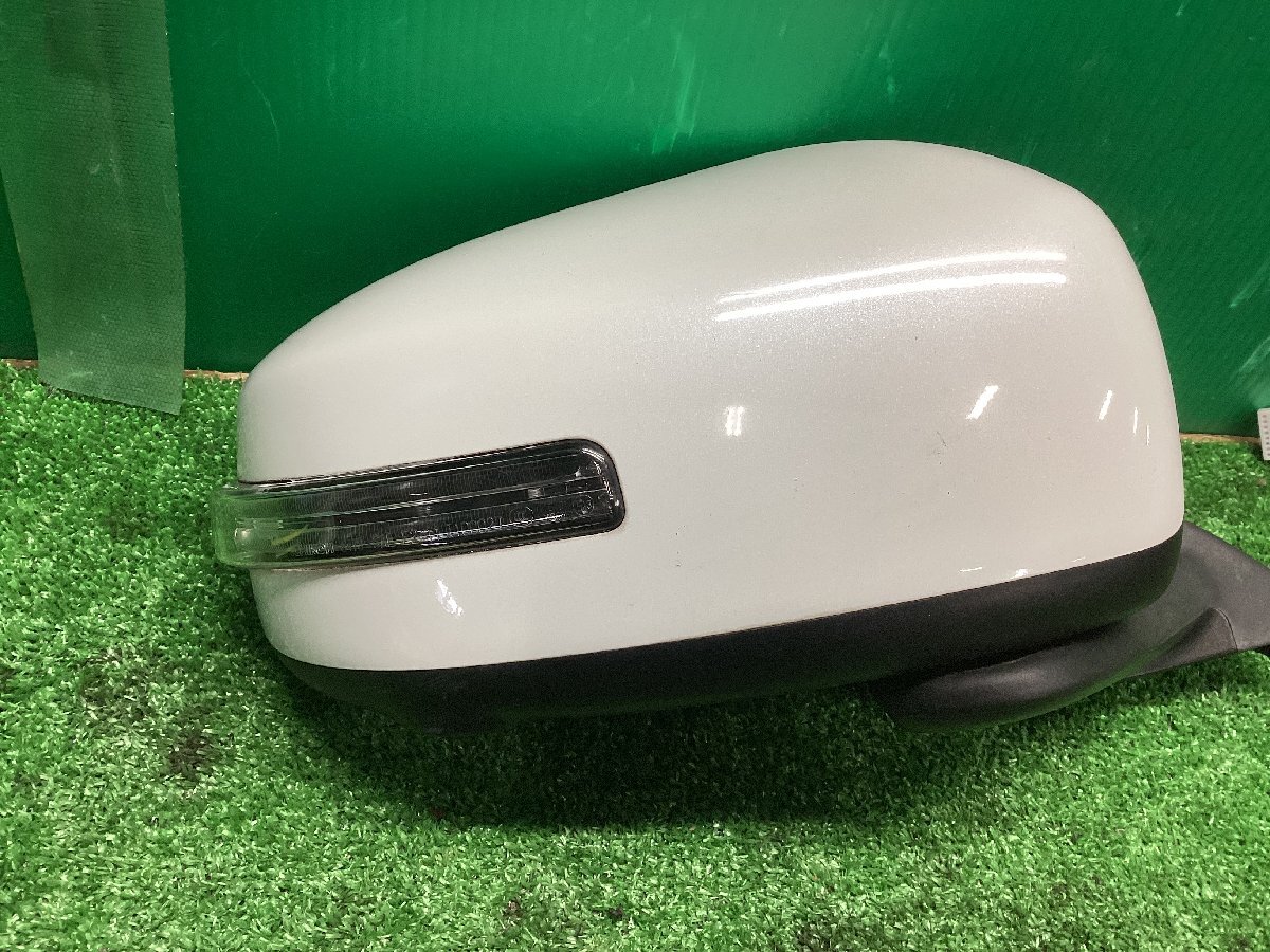 動作OK デイズ DBA-B21W 純正 ドアミラー 右側 白 W13 運転席側 外装 右サイドミラー 36783 MD144 デイズ B21W 純正 ☆ ミラー 5P