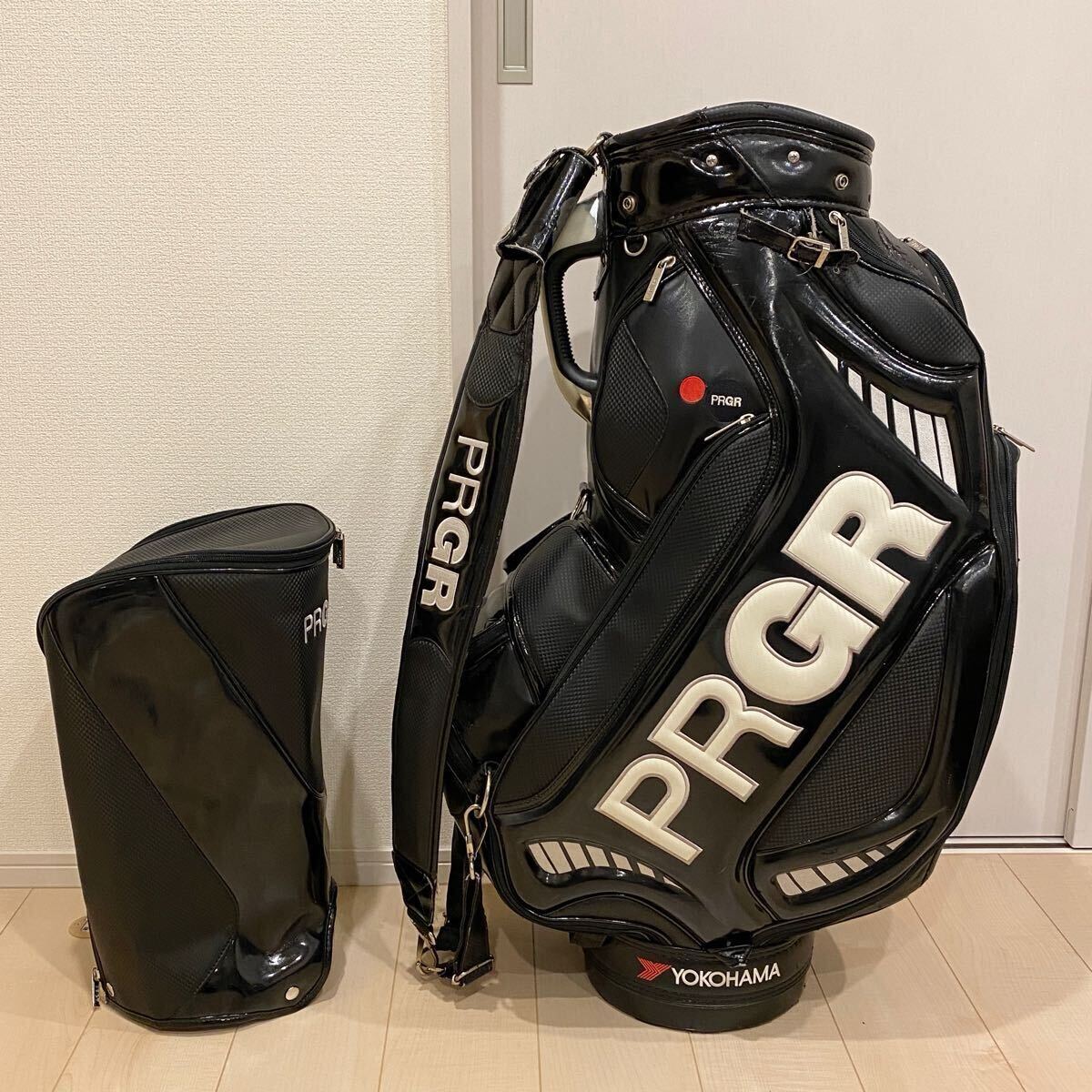 プロギア 3点式 キャディバッグ 9.5型 (PRGR) 契約プロ使用ツアー 