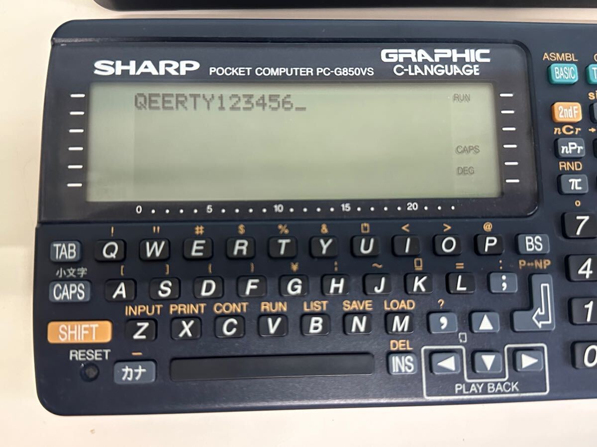 簡易動作確認OK シャープ ポケットコンピュータ PC-G850V SHARP Yahoo